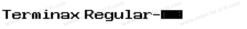 Terminax Regular字体转换
